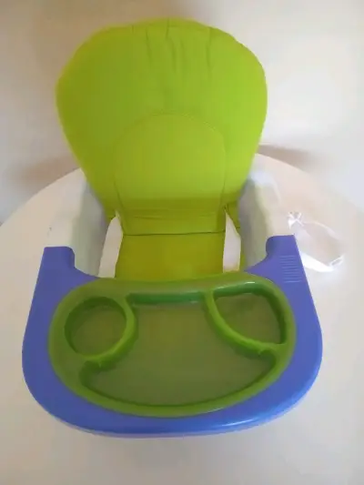 Silla de Comer para Bebé Verde y Azul - miniatura 1