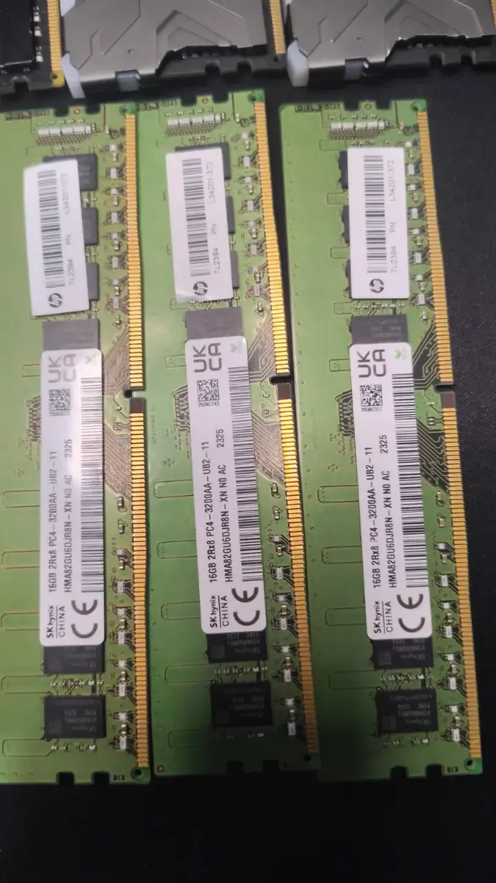 Lote de tarjetas ram - 3