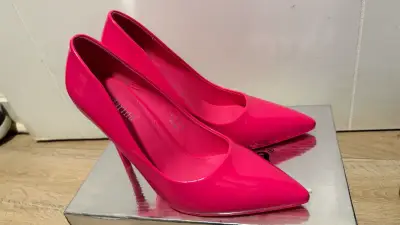 Zapatos de tacón alto fucsia Andarina - miniatura 2