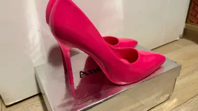 Zapatos de tacón alto fucsia Andarina - miniatura 3
