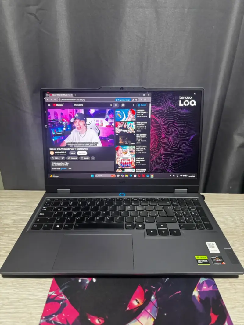 Notebook Gamer Lenovo LOQ Gen 9 con RTX 3050 - 1