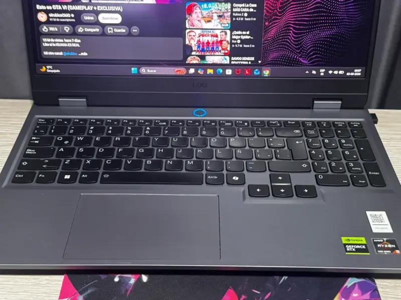 Notebook Gamer Lenovo LOQ Gen 9 con RTX 3050 - 5