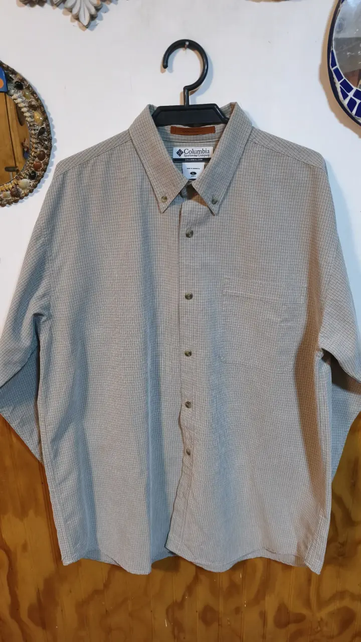 Camisa de hombre Columbia a cuadros - 1