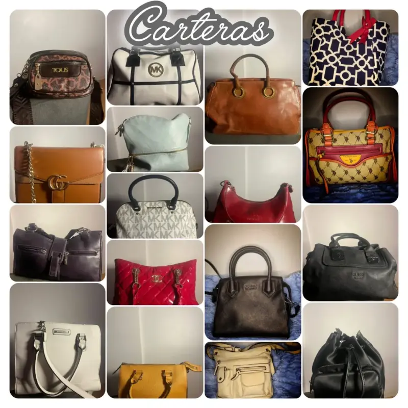 Lote de carteras de marca variadas en buen estado