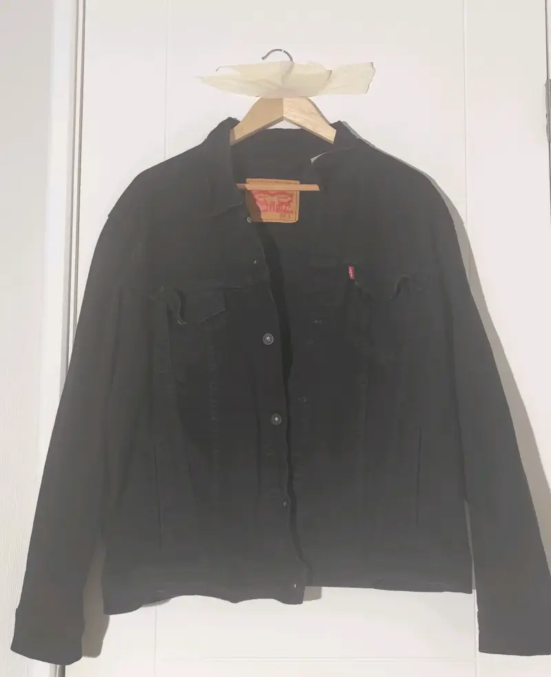 Chaqueta de mezclilla negra Levi's para hombre - 1