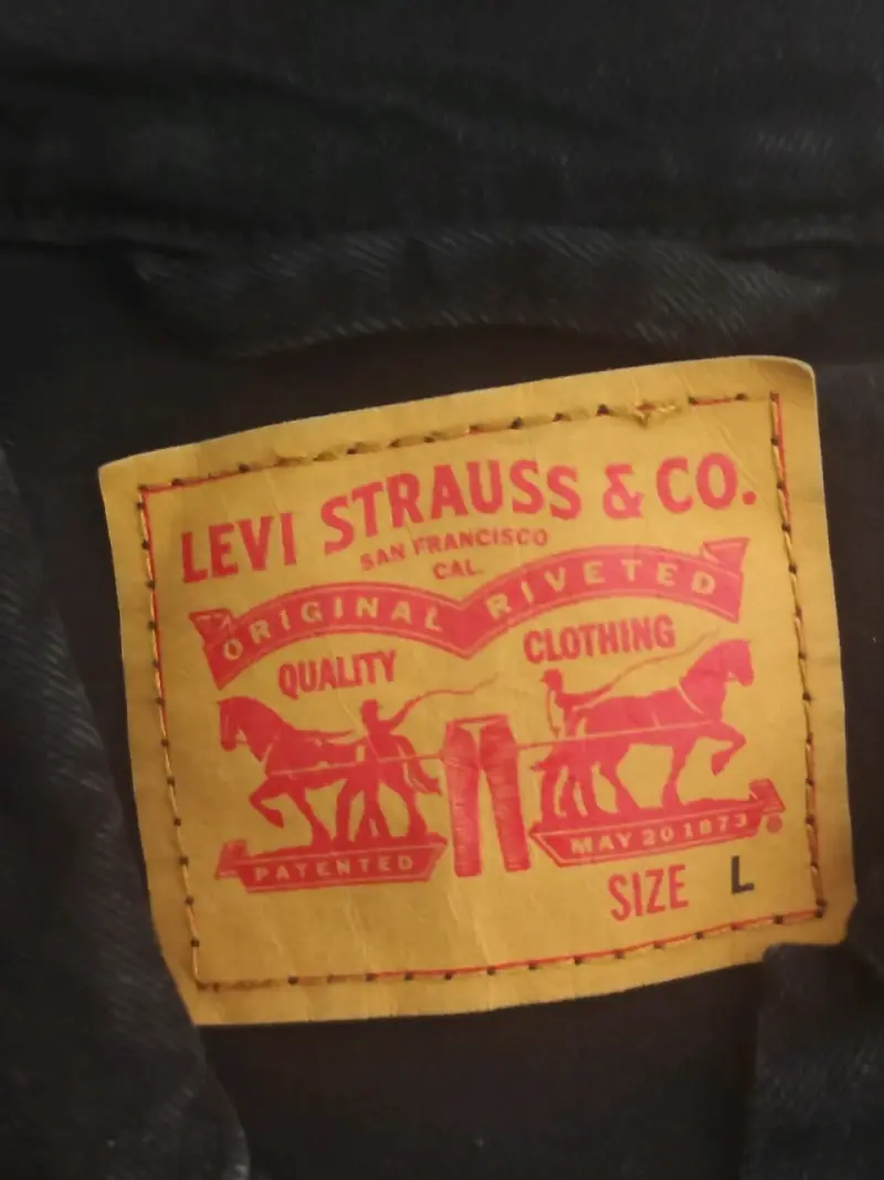 Chaqueta de mezclilla negra Levi's para hombre - 2