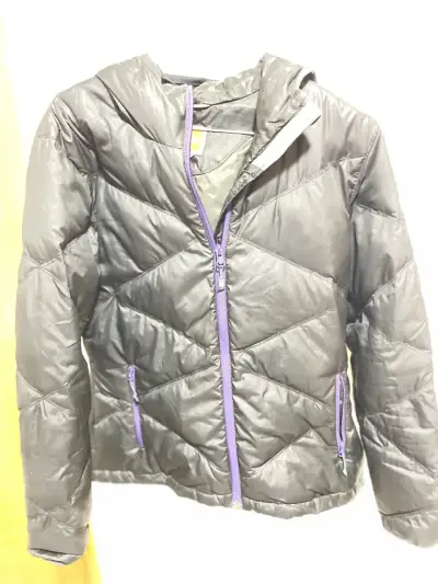 Chaqueta acolchada negra Merrell con capucha - miniatura 3