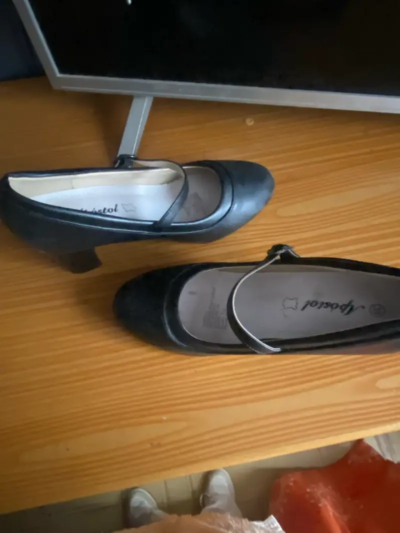Zapatos de tacón negro para mujer talla 39 - 2