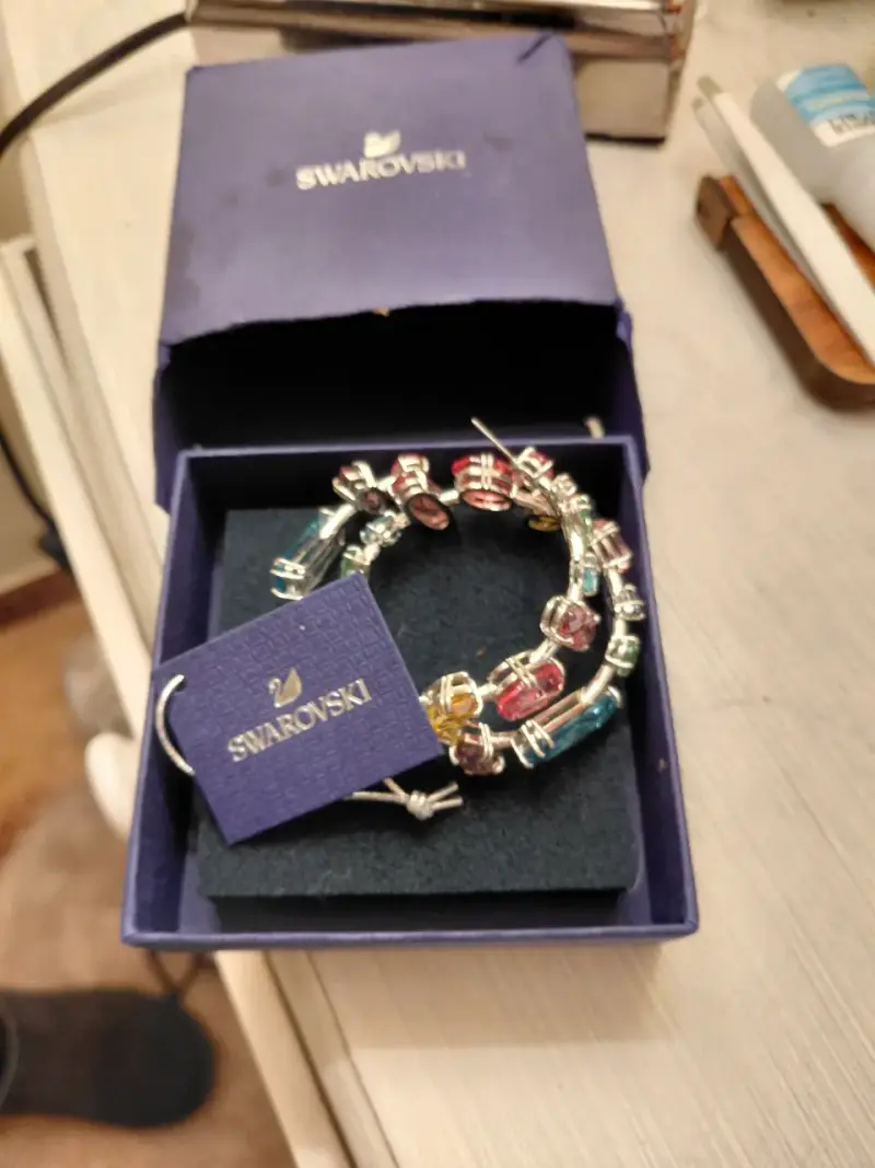 Pendientes Swarovski con cristales multicolor