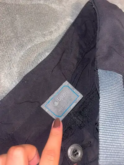 Pantalones de trekking negros lippi con cinturón - miniatura 4