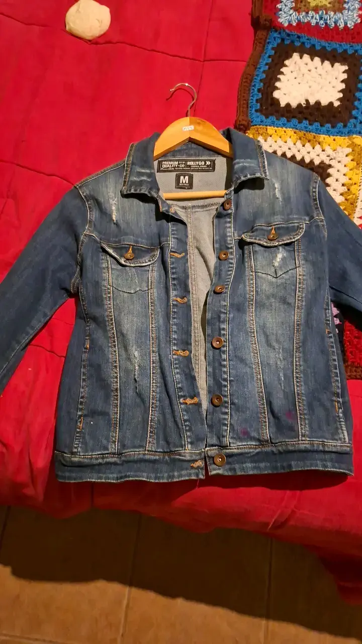 Chaqueta de mezclilla Rollygo para mujer talla M
