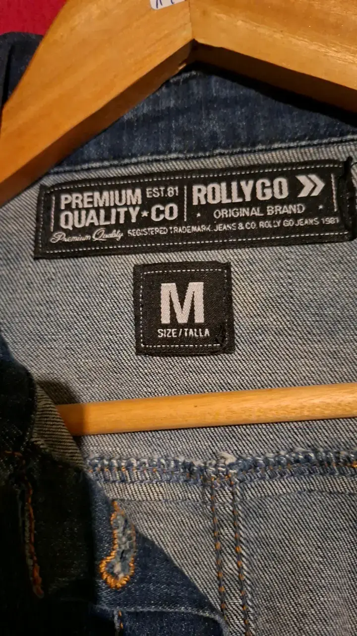 Chaqueta de mezclilla Rollygo para mujer talla M - 2