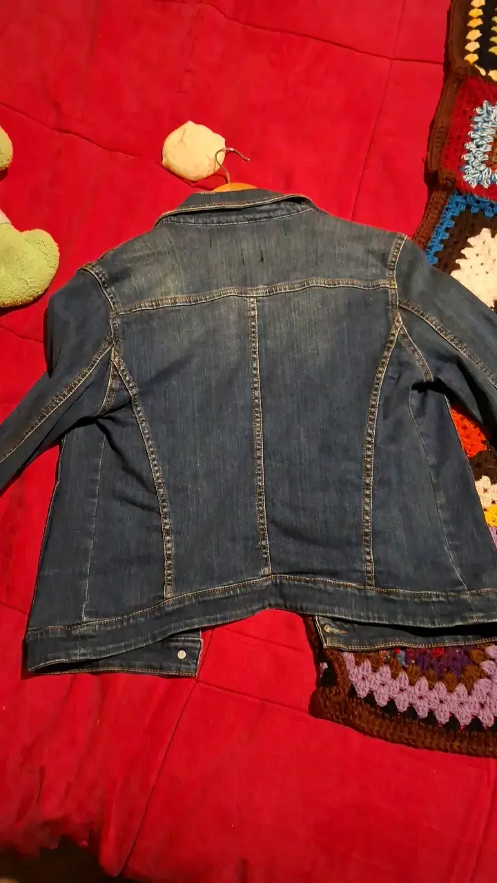 Chaqueta de mezclilla Rollygo para mujer talla M - 3