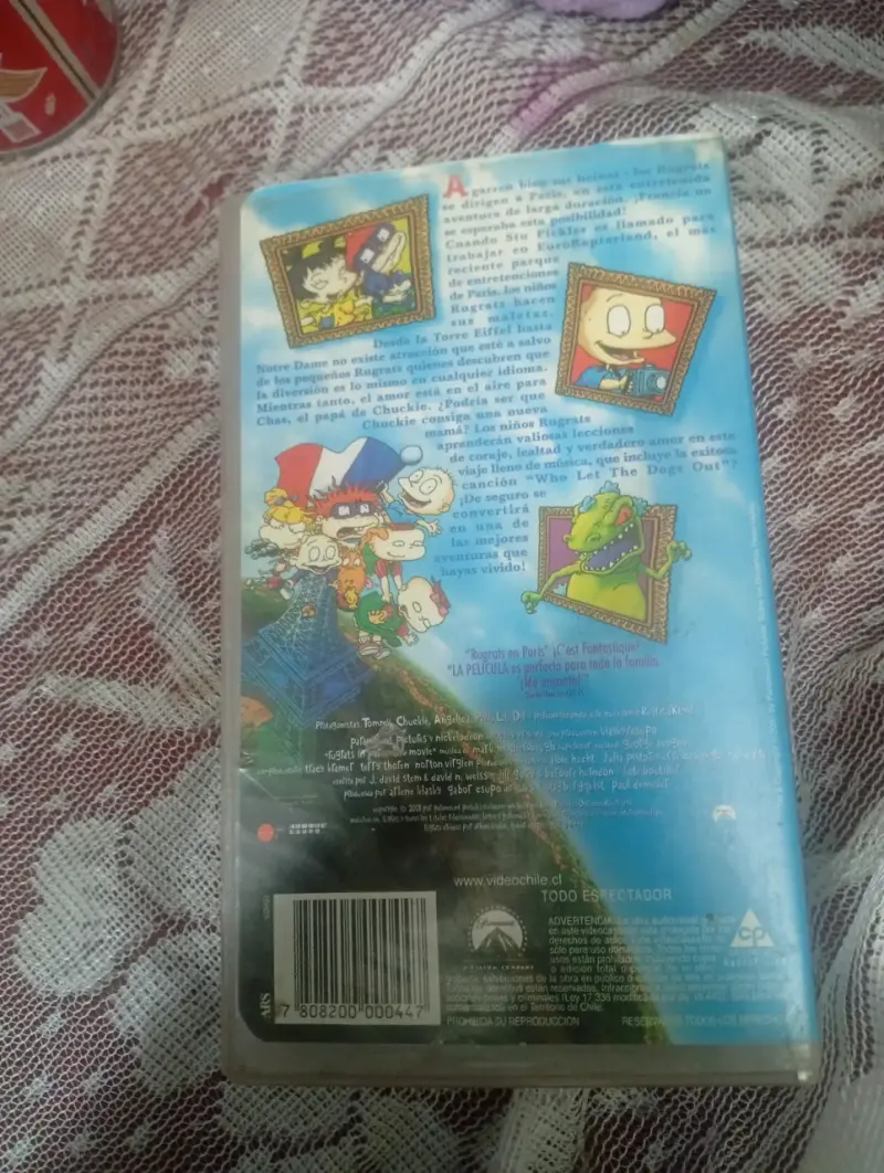VHS Rugrats en París La Película en español - 2