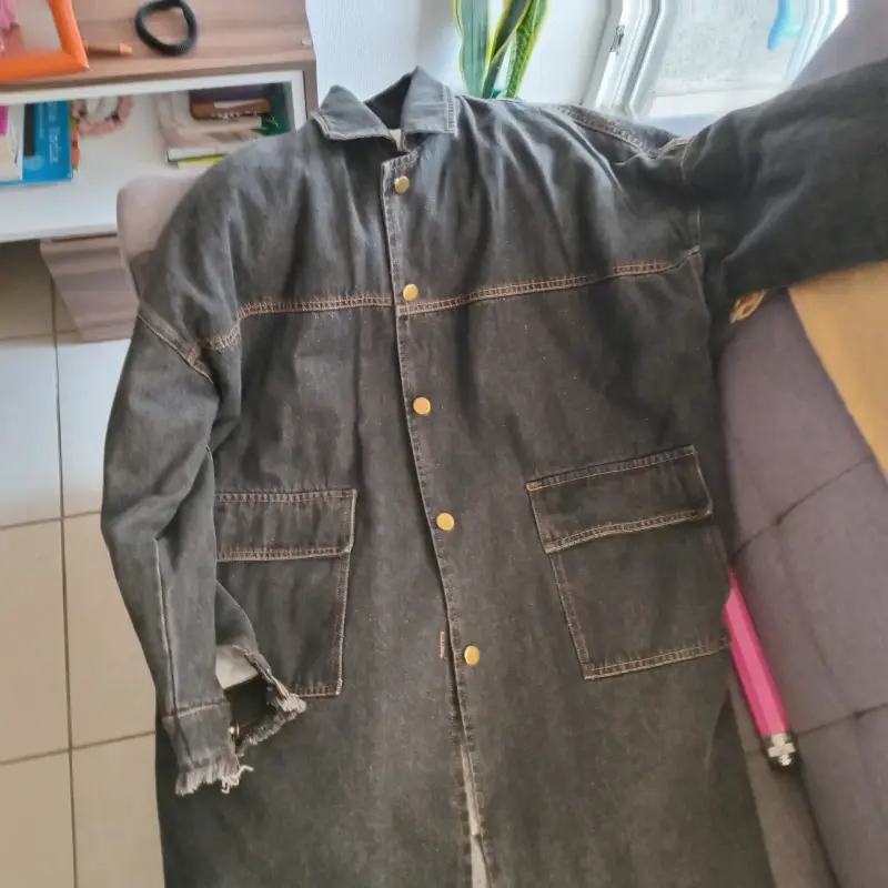 Chaqueta de mezclilla forrada con borrego - 6