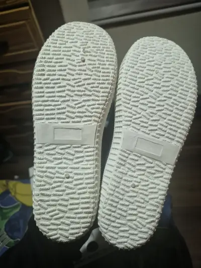 Zapatillas de lona azul para niños con velcro - miniatura 1