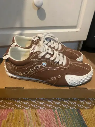 Zapatillas deportivas marrones Desigual con detalles - miniatura 1