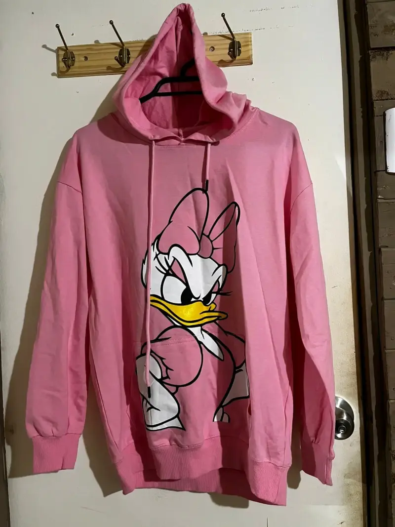 Polerón rosa con capucha de Daisy Duck - 1