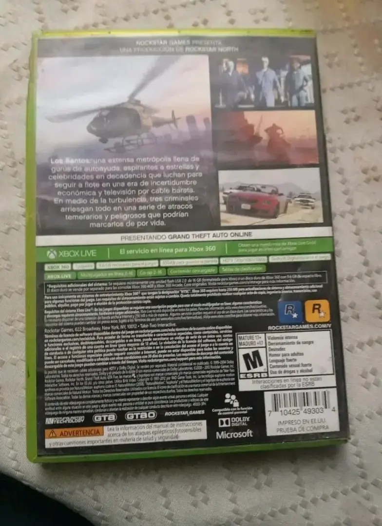Juego Grand Theft Auto V para Xbox 360 - 2