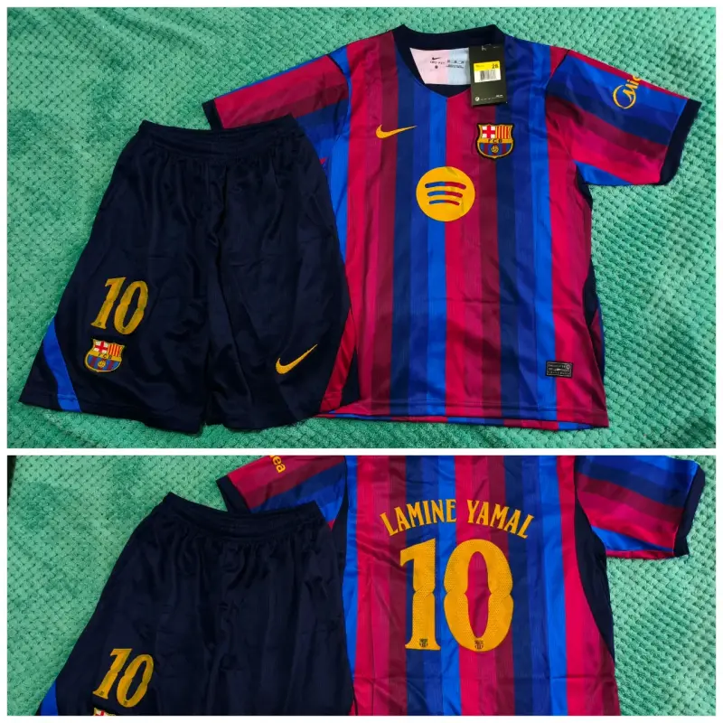 Conjunto Niño Barcelona lamine yamal (Talla: 10)