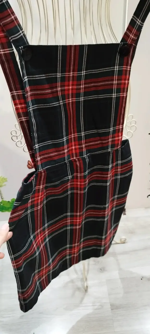 Vestido jumper escocés Xs - 5