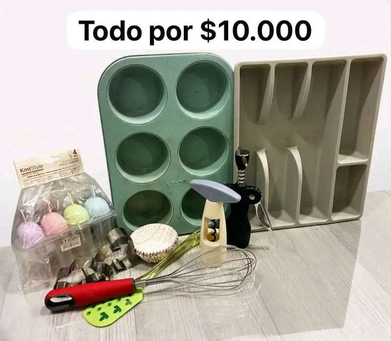 Set de utensilios de cocina variados