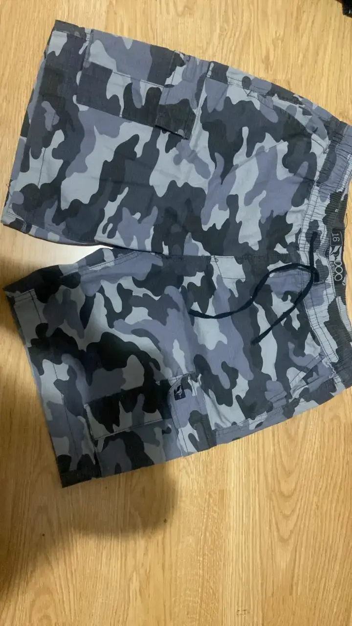 Shorts camuflados para hombre talla 16 - 1