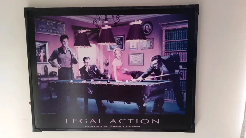 Cuadro Legal Action de Chris Consani con luces LED - 1