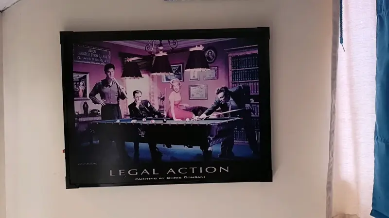 Cuadro Legal Action de Chris Consani con luces LED - 2