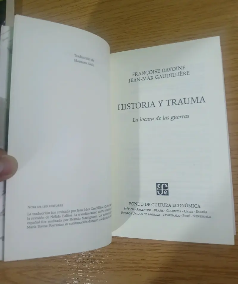 Libro Historia y Trauma de Françoise Davoine y Jean-Max Gaudillière - 5