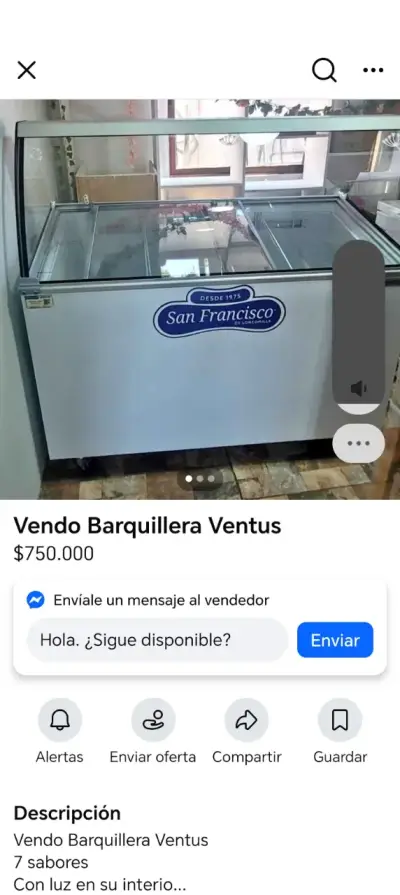 Vitrina refrigerada San Francisco para helados - miniatura 4