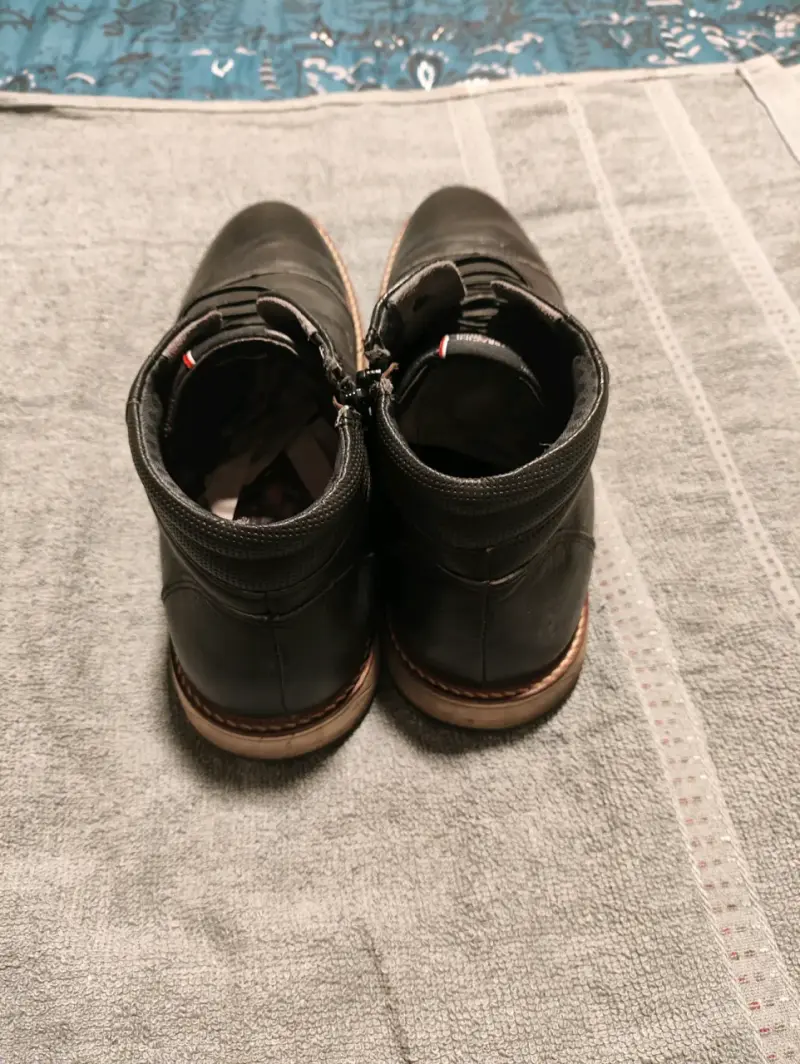Botines de cuero negro Ferracini 24 hrs hombre - 3