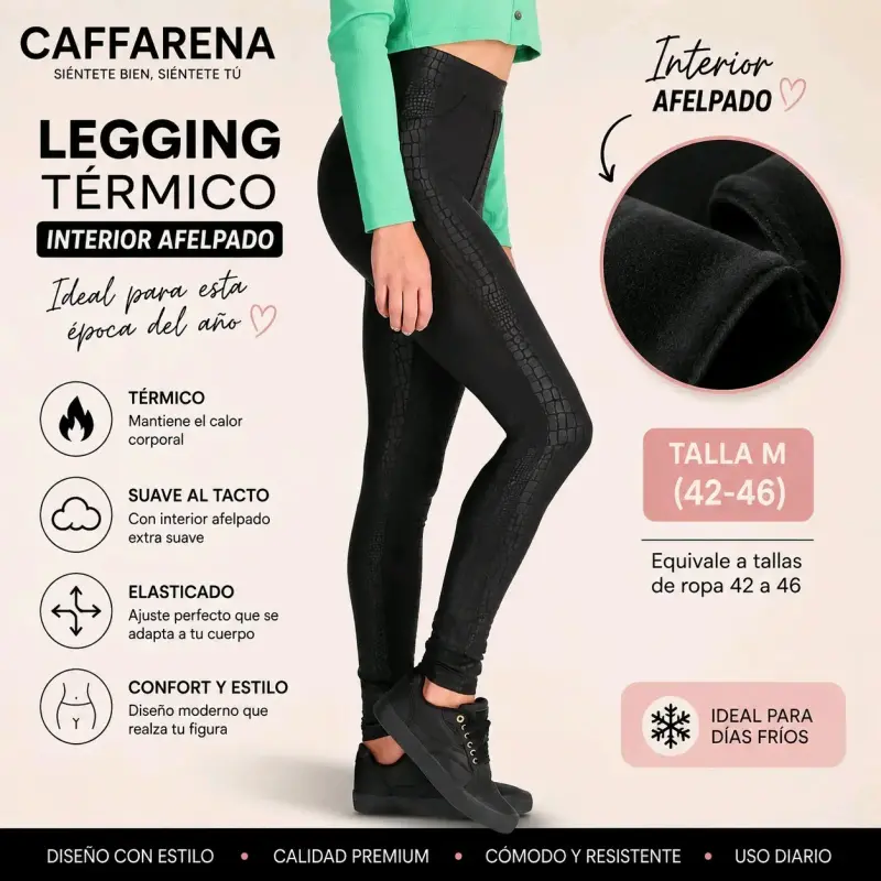 Legging térmico interior afelpado Caffarena M