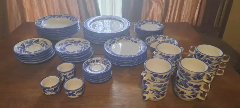 Vajilla Española Pintada a Mano C. Müller 55 Pieza - 2