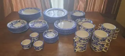 Vajilla Española Pintada a Mano C. Müller 55 Pieza - miniatura 2
