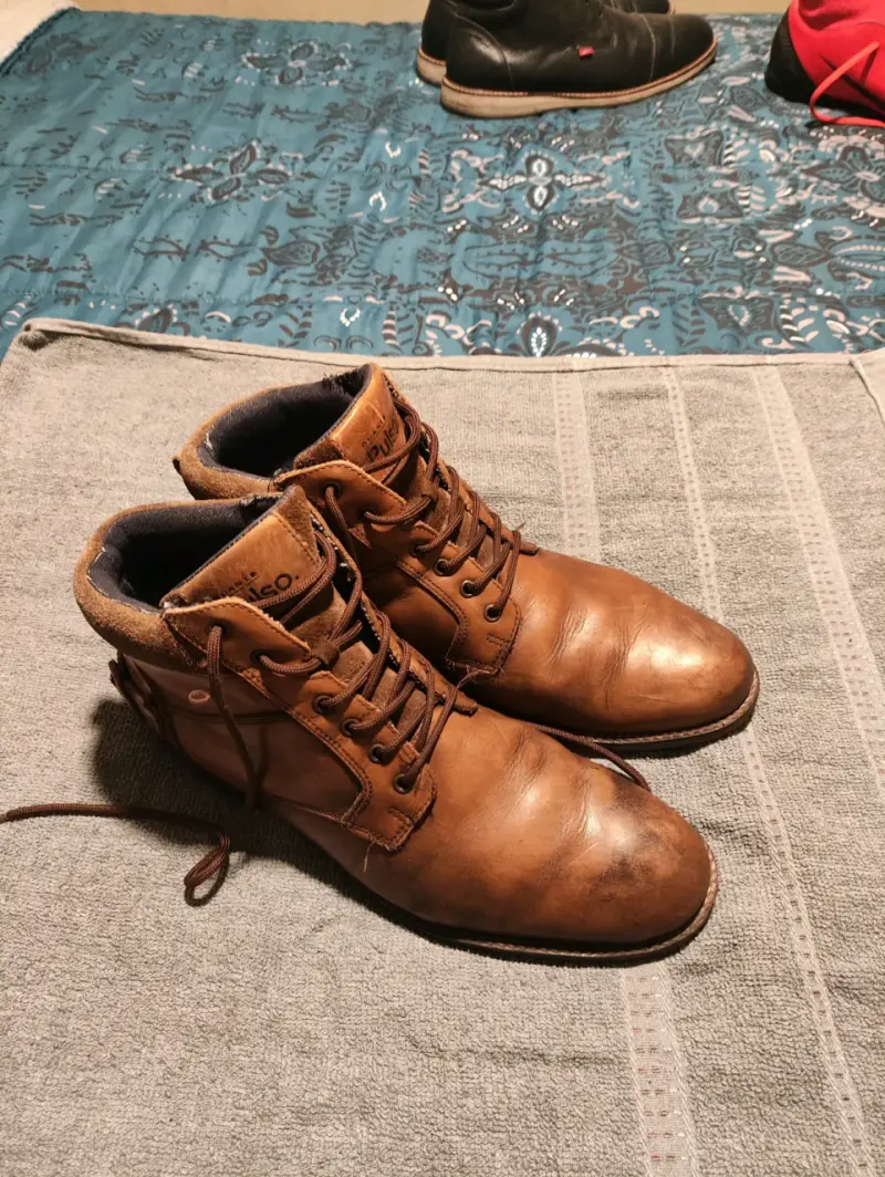 Botines de cuero marrón para hombre Pulso - 1