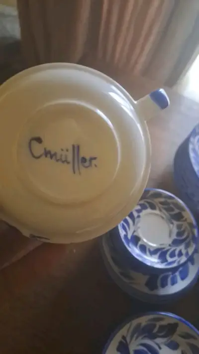 Vajilla Española Pintada a Mano C. Müller 55 Pieza - miniatura 3