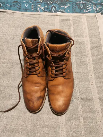 Botines de cuero marrón para hombre Pulso - miniatura 2