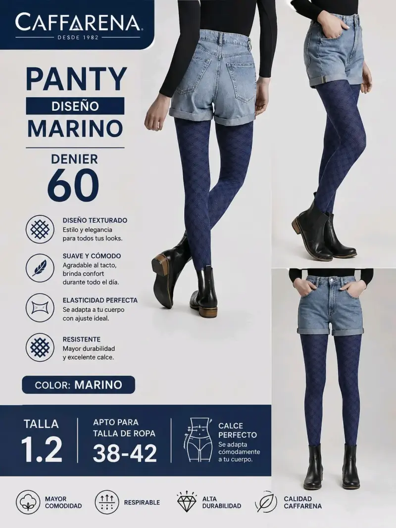 Panty diseño marino Caffarena talla 1.2