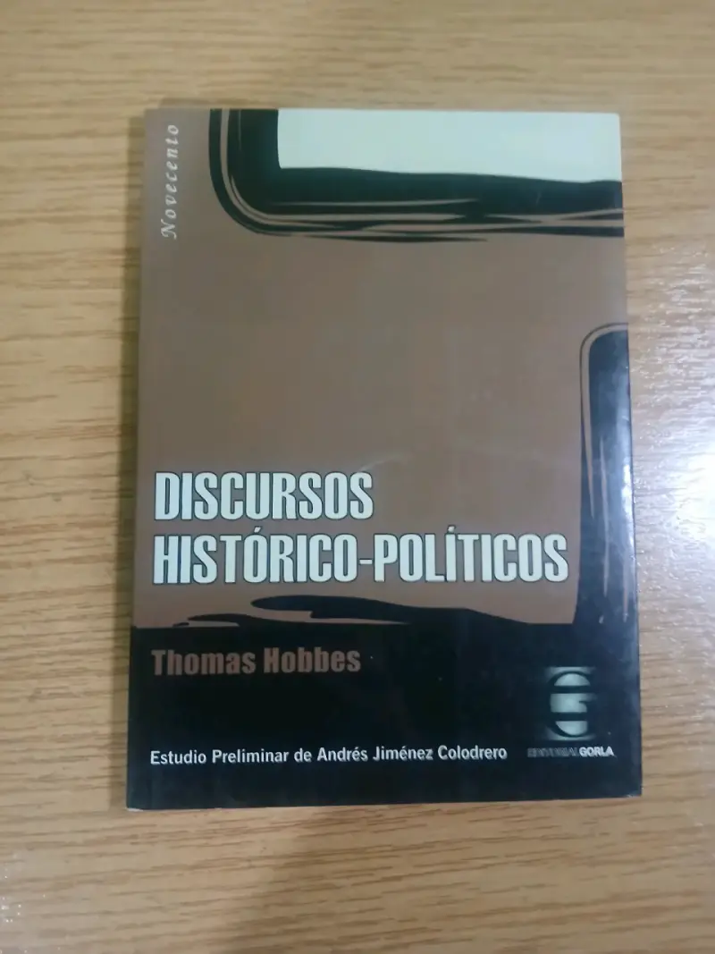 Libro Discursos Histórico-Políticos de Thomas Hobbes - 1