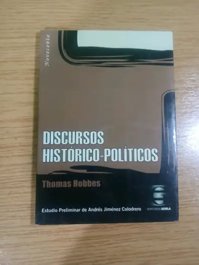 Libro Discursos Histórico-Políticos de Thomas Hobbes - miniatura 1