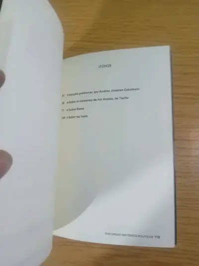 Libro Discursos Histórico-Políticos de Thomas Hobbes - miniatura 5