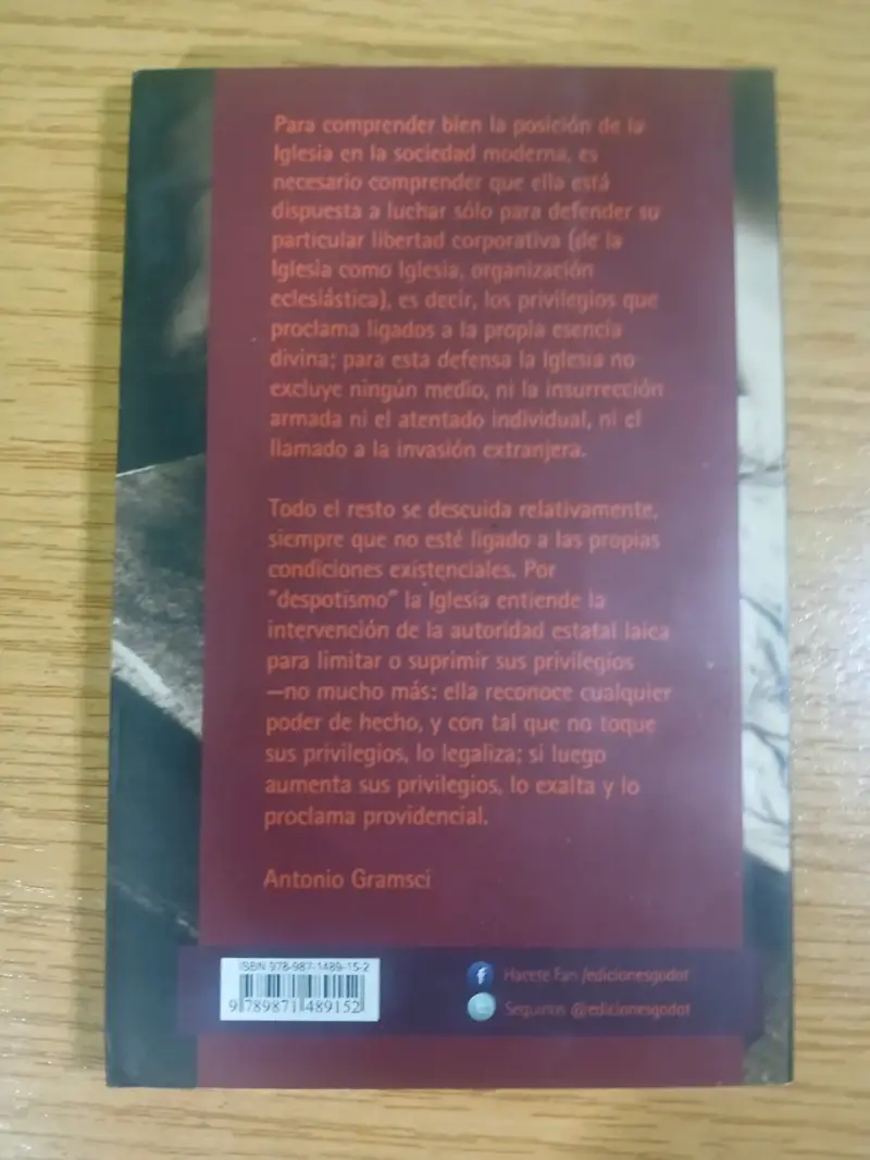 Libro 'Las maniobras del Vaticano' de Antonio Gramsci - 2