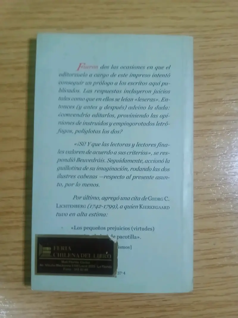 Libro 'La Rotación de los Cultivos' de Søren Kierkegaard - 2