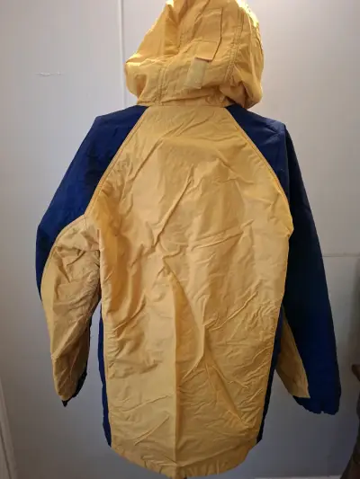 Chaqueta impermeable Columbia amarilla y azul - miniatura 2