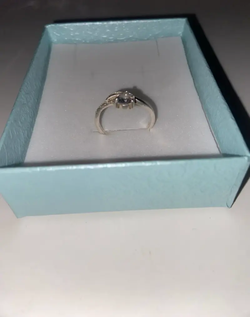 Anillo de plata 925 con circon - 1