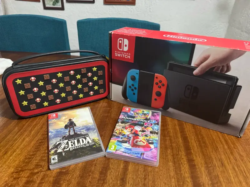 Nintendo Switch v1 con juegos y accesorios - 5