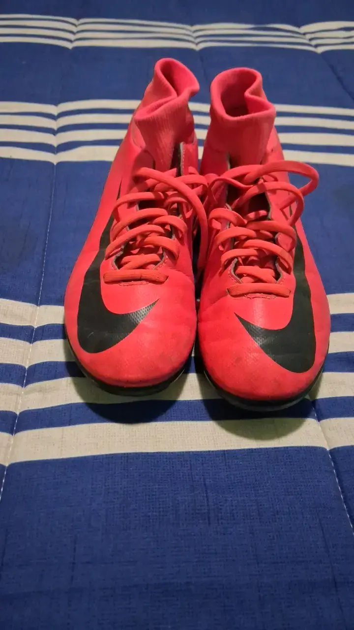 Botines de fútbol Nike Mercurial rojos - 2