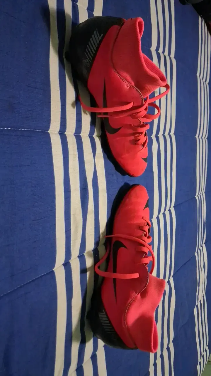 Botines de fútbol Nike Mercurial rojos - 5