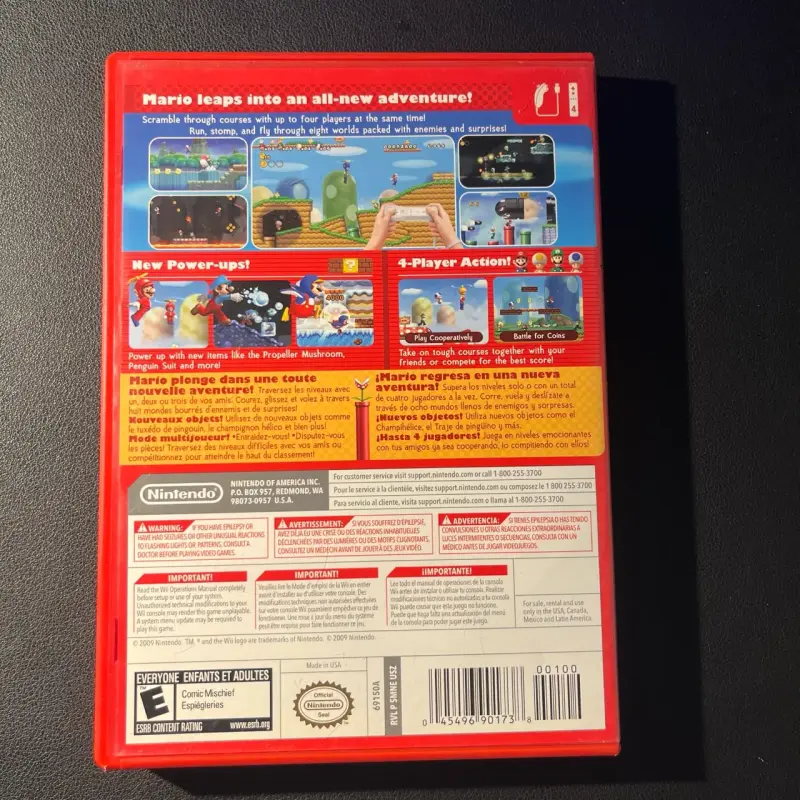 New Super Mario Bros. Wii - Completo (CIB) - 2